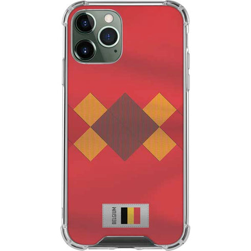Belgium Soccer Flag iPhone 12 Pro Max Clear Case